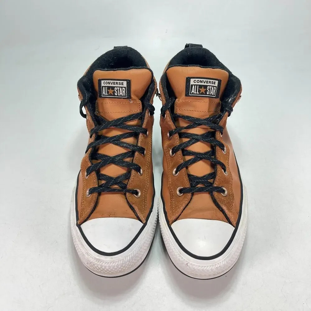 Converse Chuck Taylor All Star Street Mid Saddle Brown 166073C Men's Size 11